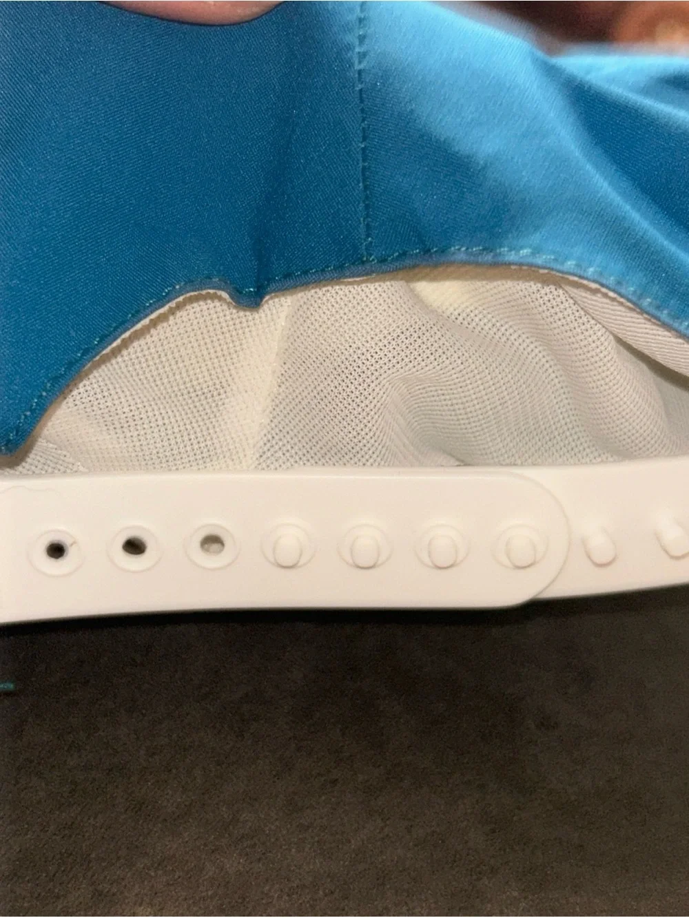 RARE Vintage Gore Tex Snapback Hat Made in USA Teal White Mad Hatters USA Made